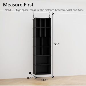 Hanging closet organizer